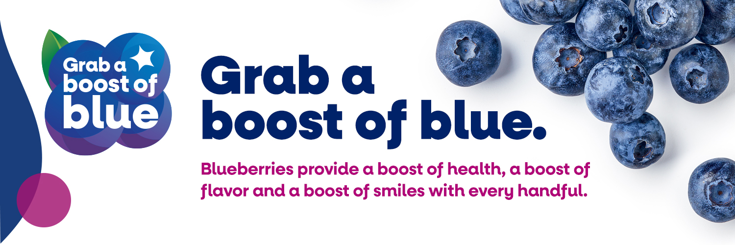 Twitter banner for @blueberries