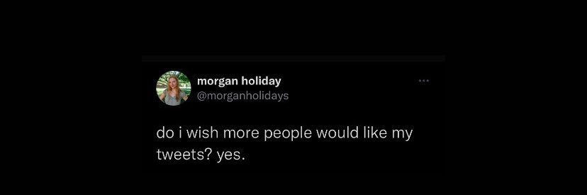 morgan holiday's banner