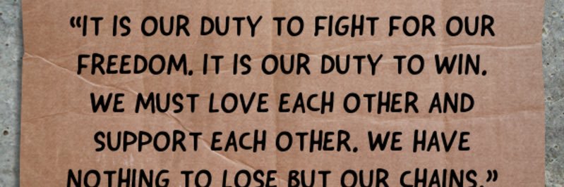 Black Congress banner