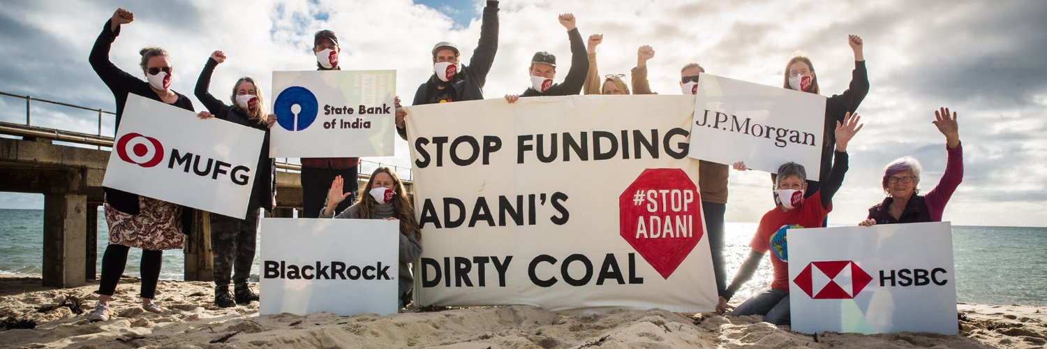 Stop Adani banner