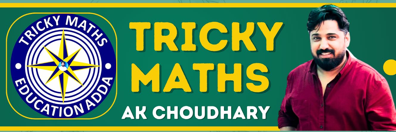 Ashok Choudhary Tricky Math banner