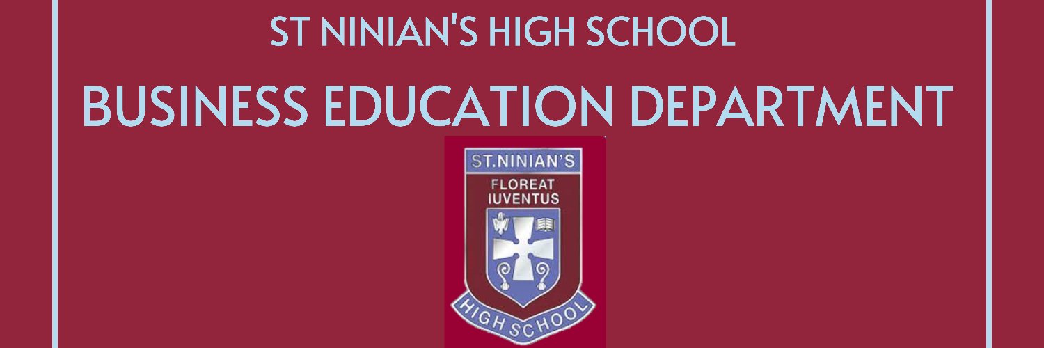 St Ninian's Business Education banner