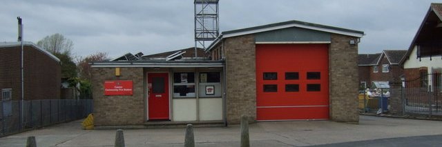 Caistor fire station banner