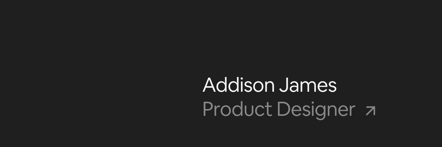 Addison James banner