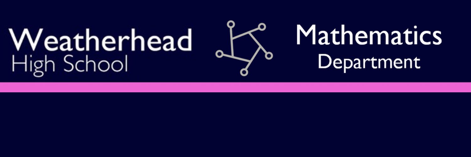 Weatherhead Maths banner