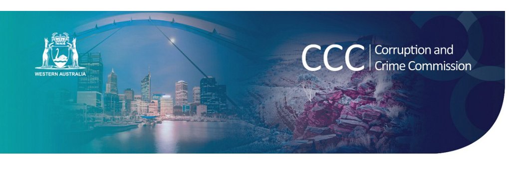 Corruption and Crime Commission Western Australia banner