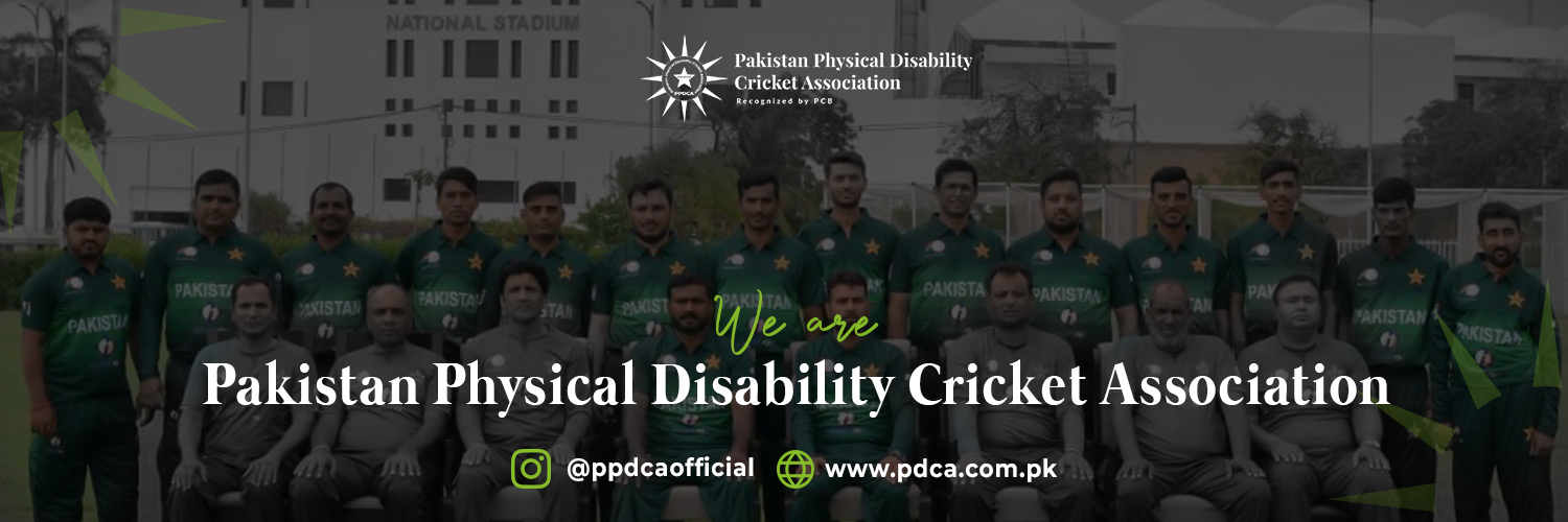 Pakistan Physical Disability Cricket Association banner