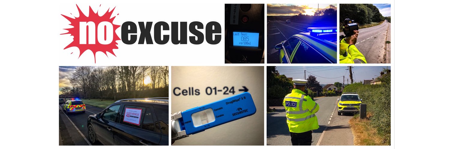 Devon and Cornwall Police - No Excuse banner
