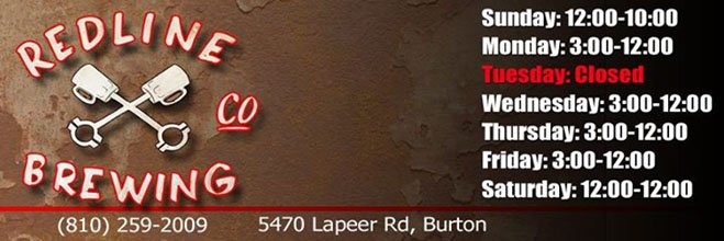 RedLine Brewing Co banner