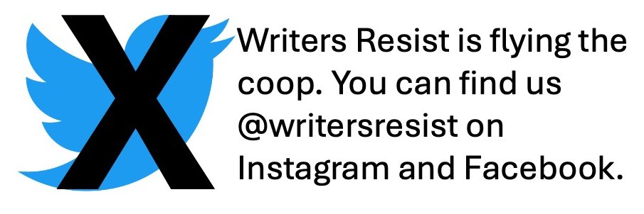 Writers Resist 🏳️‍🌈 banner