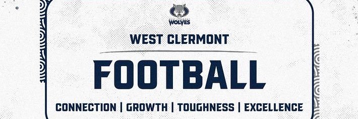West Clermont HS Wolves Football banner