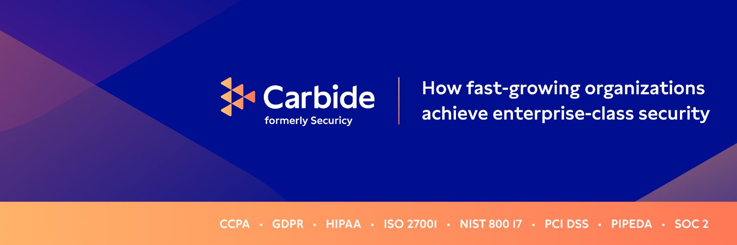 Securicy - Now Carbide @carbidesecure banner