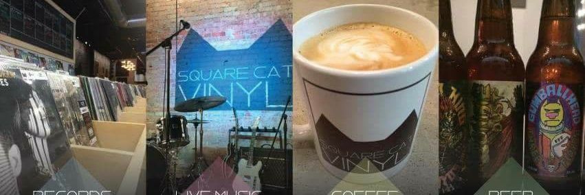 Square Cat Vinyl banner