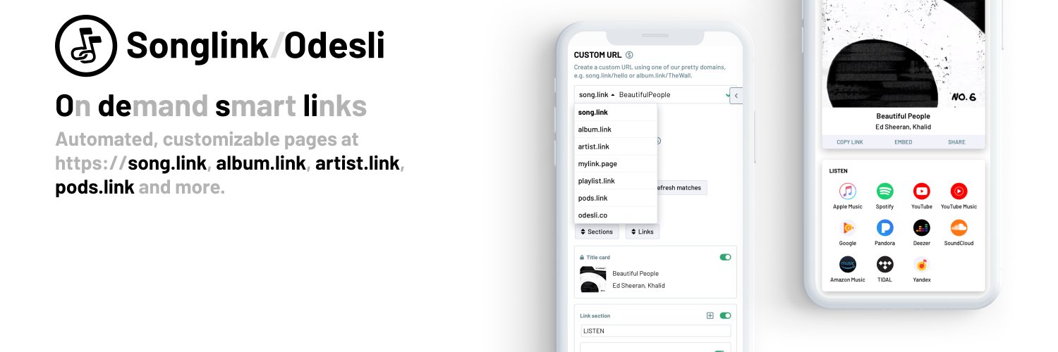Songlink/Odesli banner