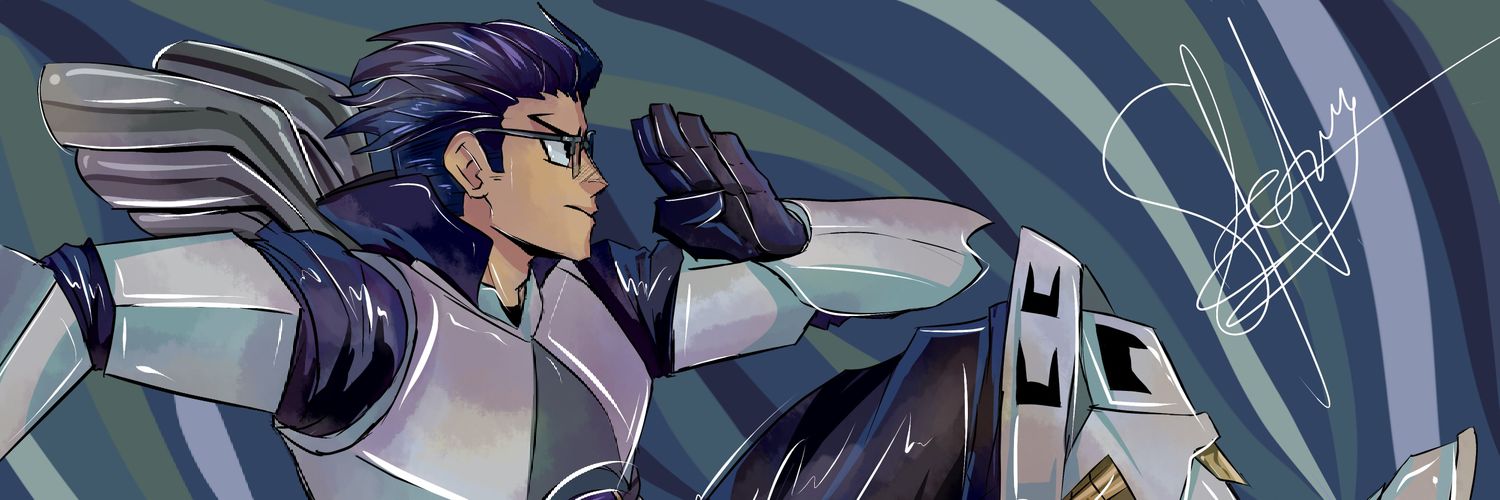 Crashing Blue banner