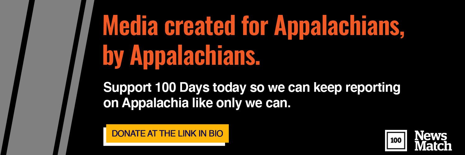 100 Days in Appalachia's banner