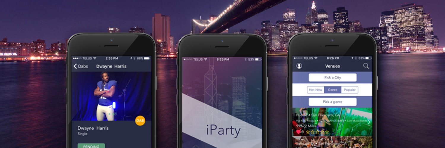iParty App banner