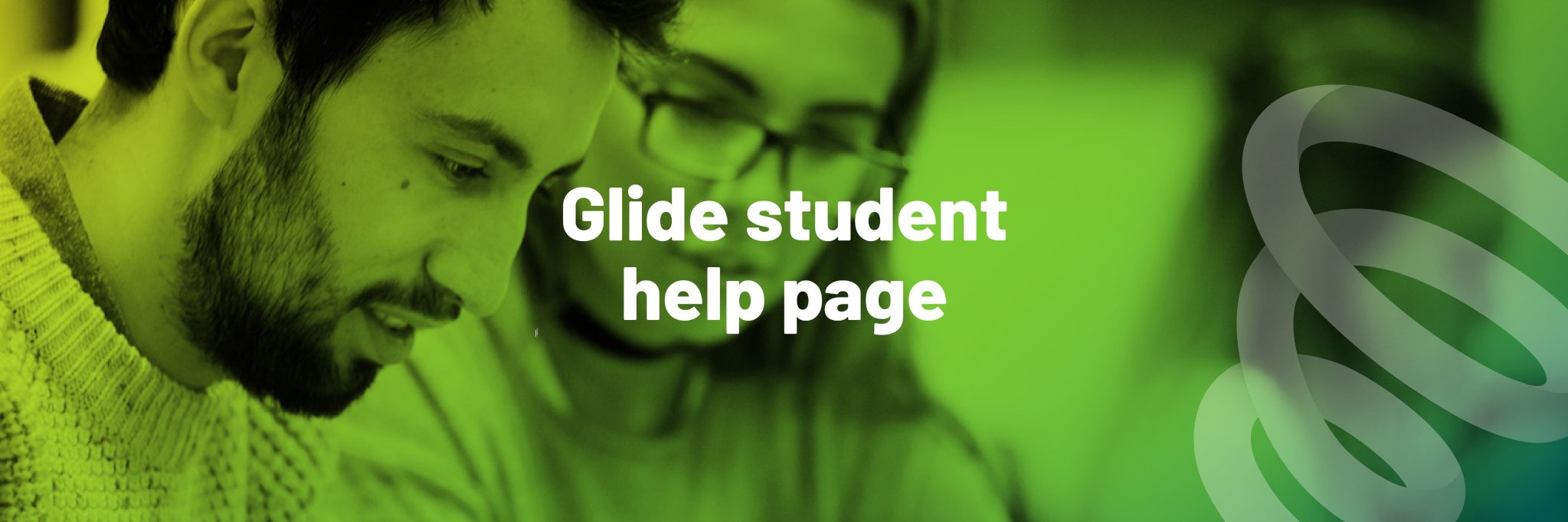 Glide Student Help banner