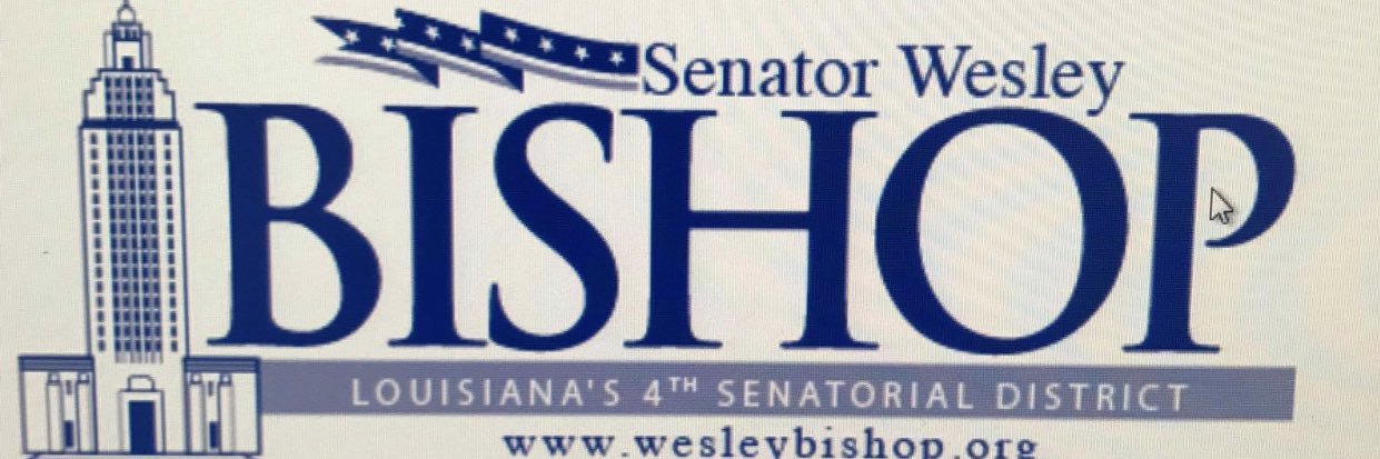 Senator Wesley Bishop banner