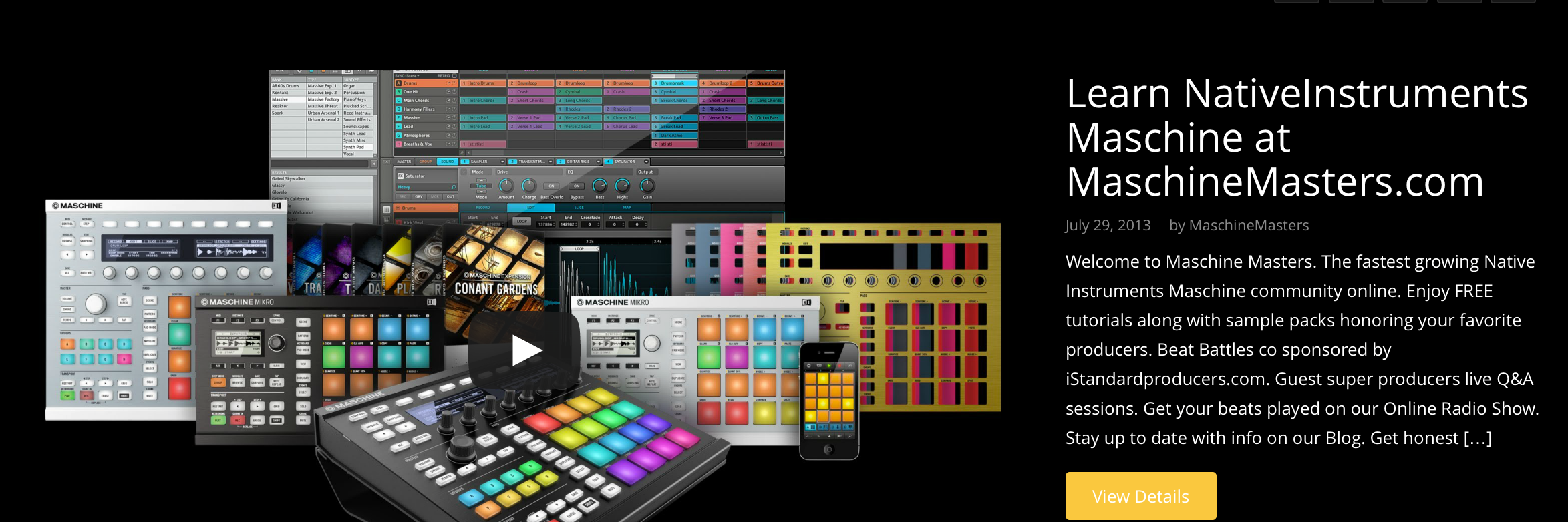 MaschineMasters.com banner