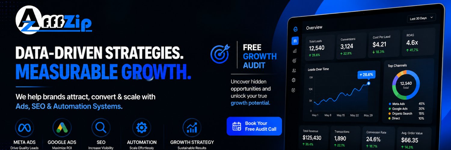 AffZip's profile banner image