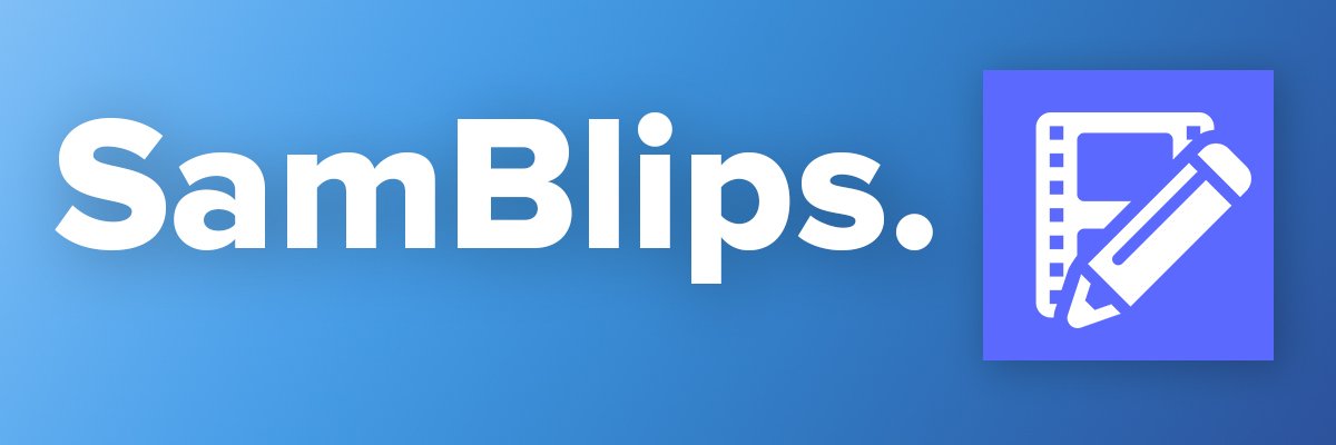 SamBlips banner