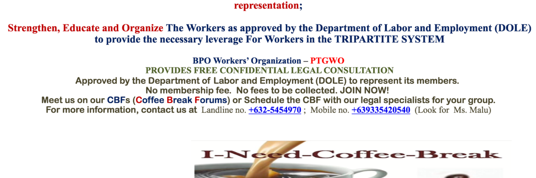 BPOWorkersOrg's profile banner image
