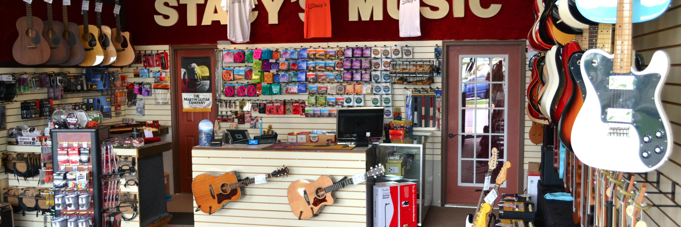 Stacy's Music Shop banner