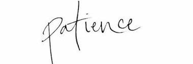 Patience banner