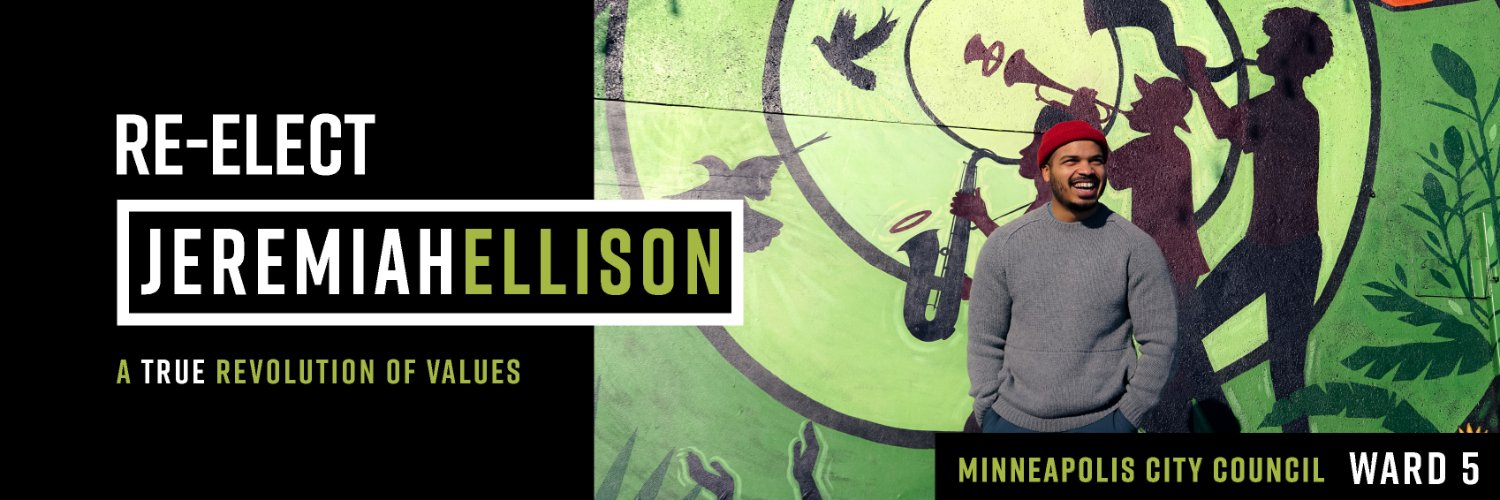 Jeremiah Ellison's banner