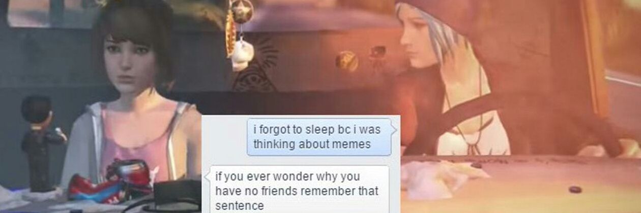 split lips and gay loneliness banner