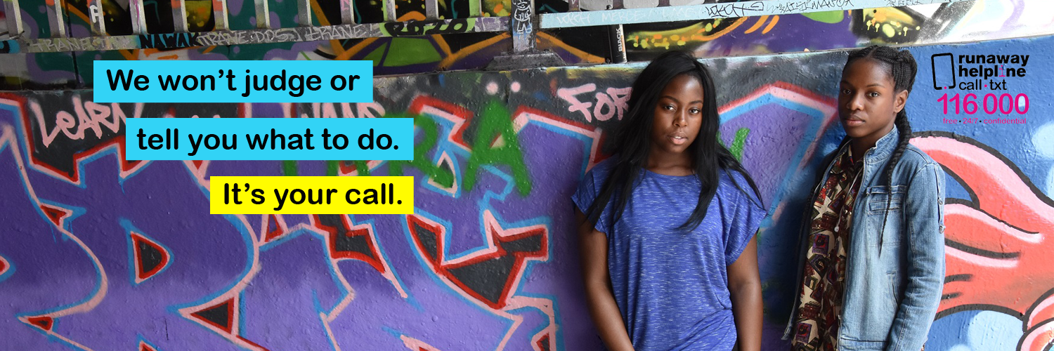 Runaway Helpline banner