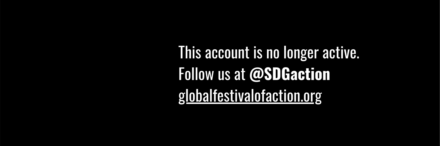 Global Festival of Action for Sustainable Dev banner