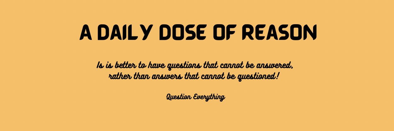 Daily Atheist Quote banner