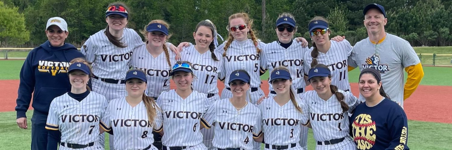 Victor Blue Devils Softball banner