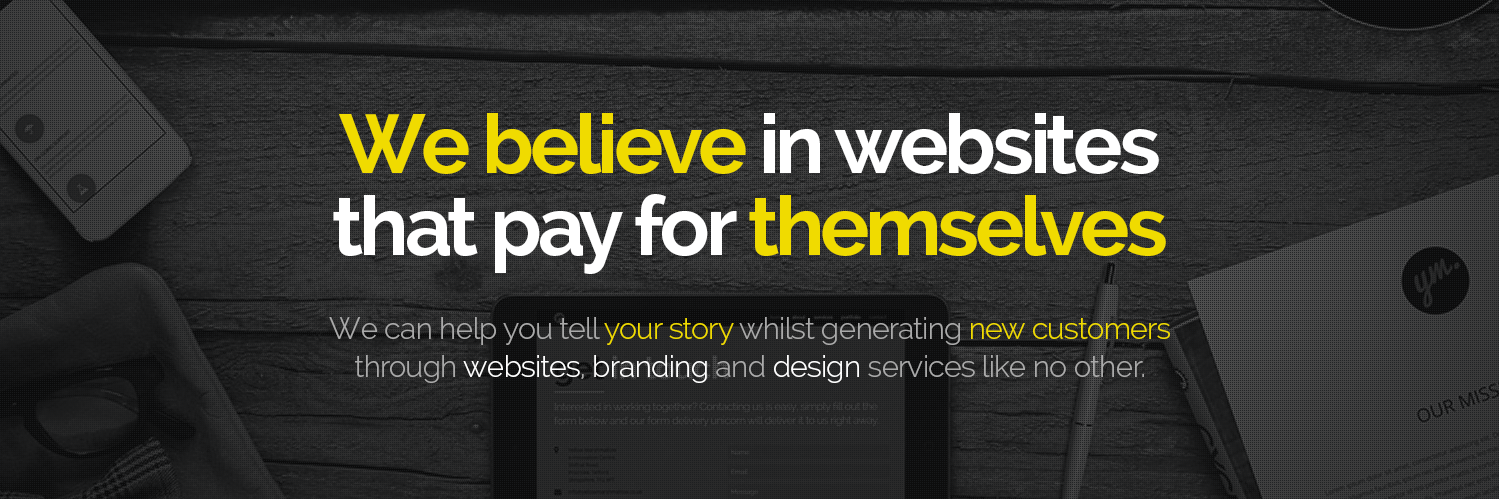 WebDesignYM's profile banner image