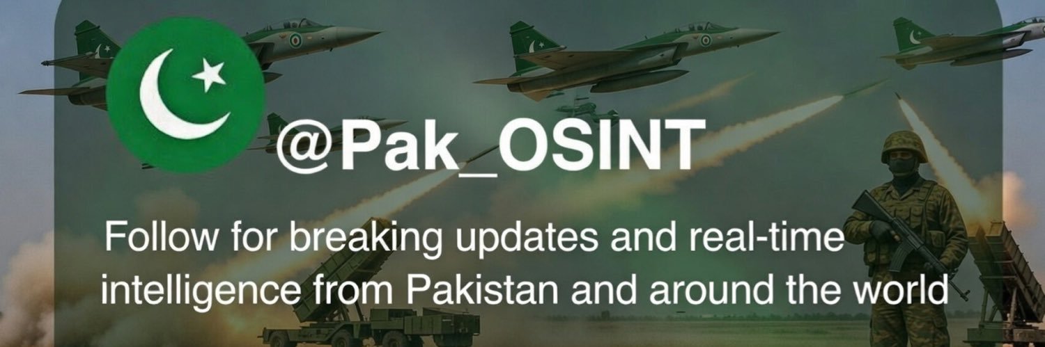 Pakistan OSINT 🇵🇰 🔎 🛰️ ⚔️ banner