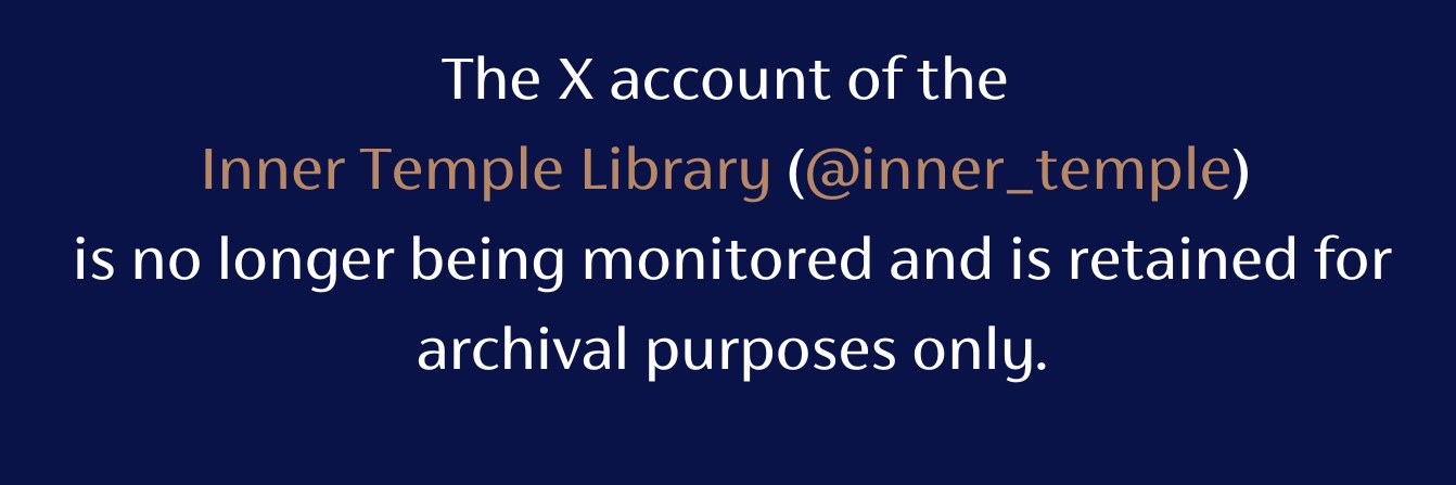 Inner Temple Library banner