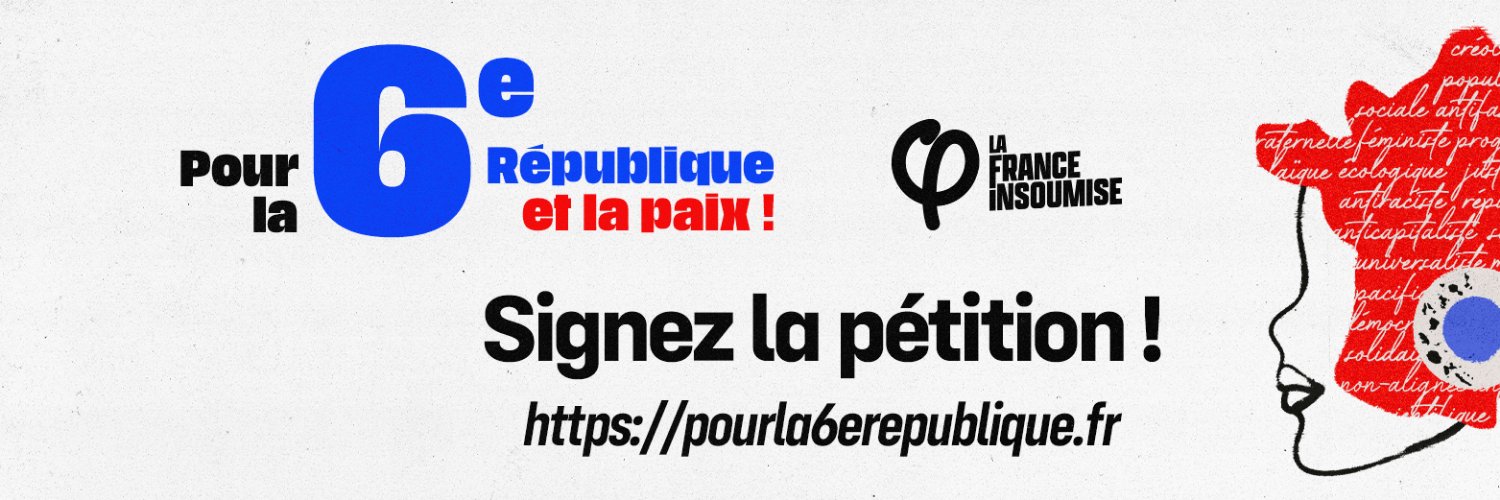 Jean-Luc Mélenchon's banner