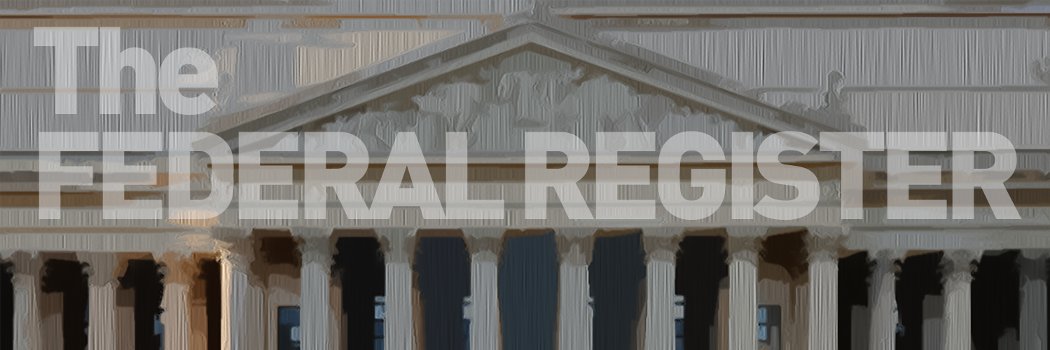 Federal Register banner