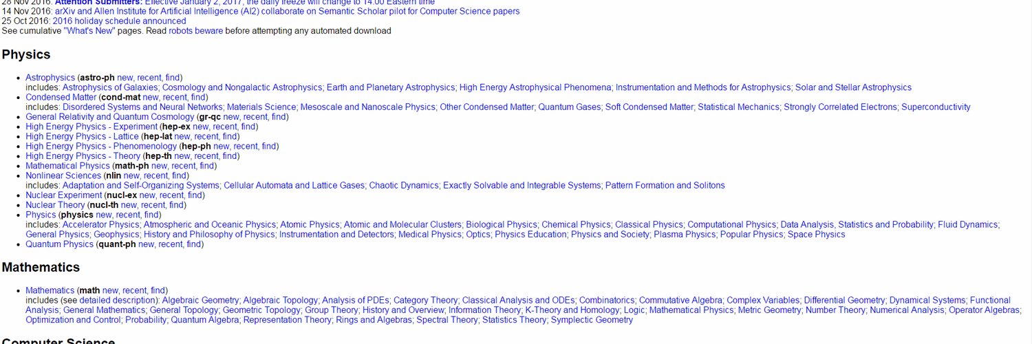 arXiv Research - Search server banner image