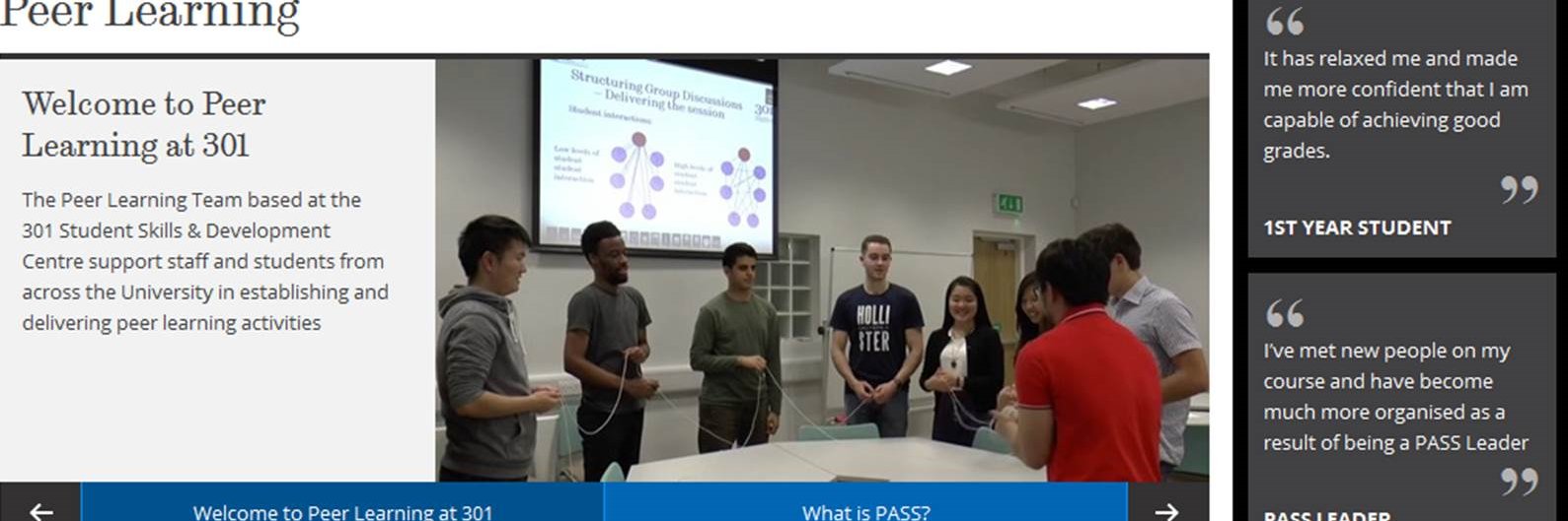 ShefUniPeerLearning banner