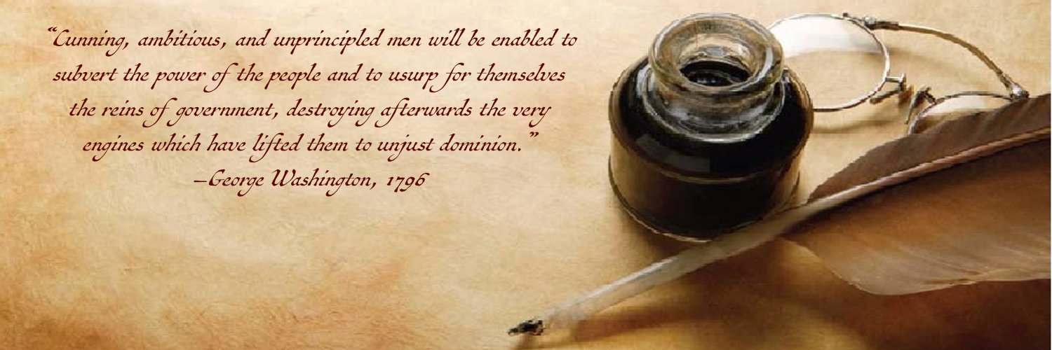 Patriots, Resist! banner