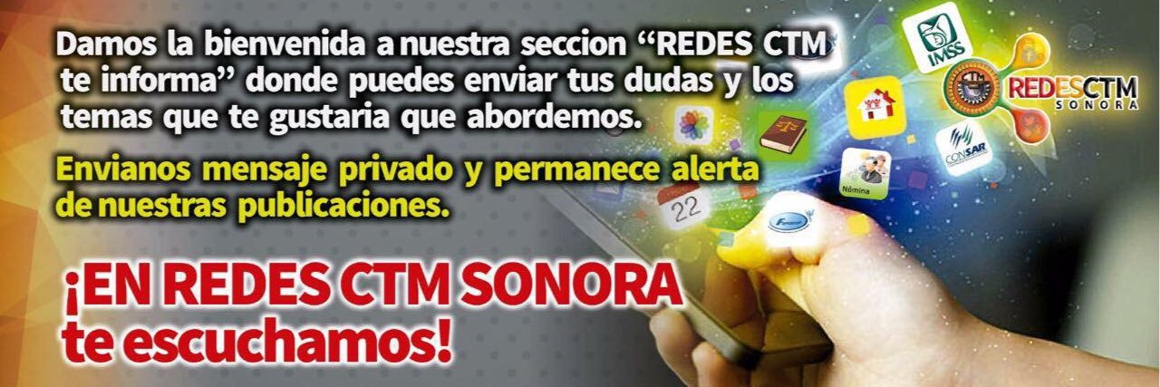 Redes CTM Sonora banner