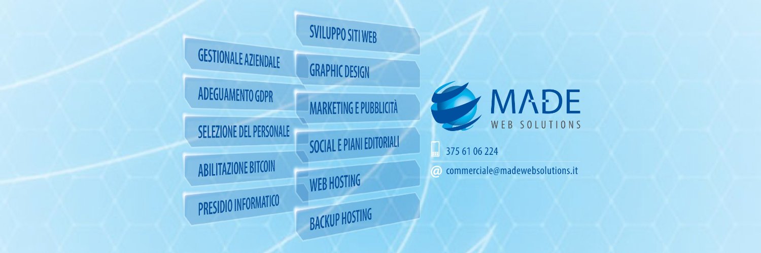 Made Web Solutions s.r.l. (@Made_Siti_Web) / Posts / X