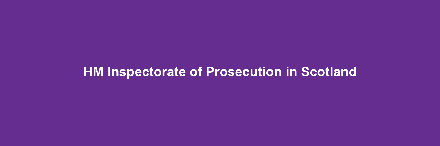 HM Inspectorate of Prosecution in Scotland banner