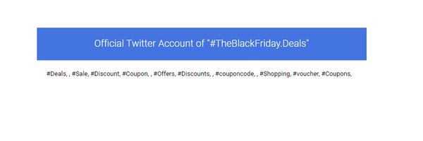 TheBlackFriday.Deals Profile Banner