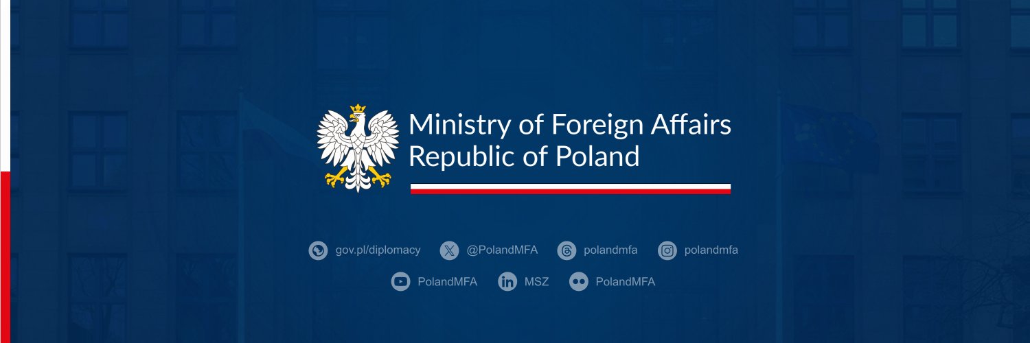 Ministry of Foreign Affairs 🇵🇱's banner