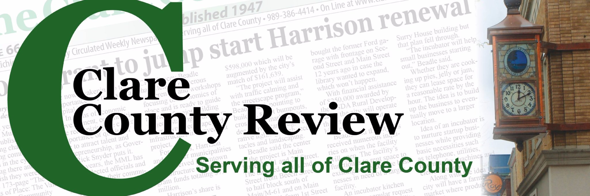 Clare County Review banner