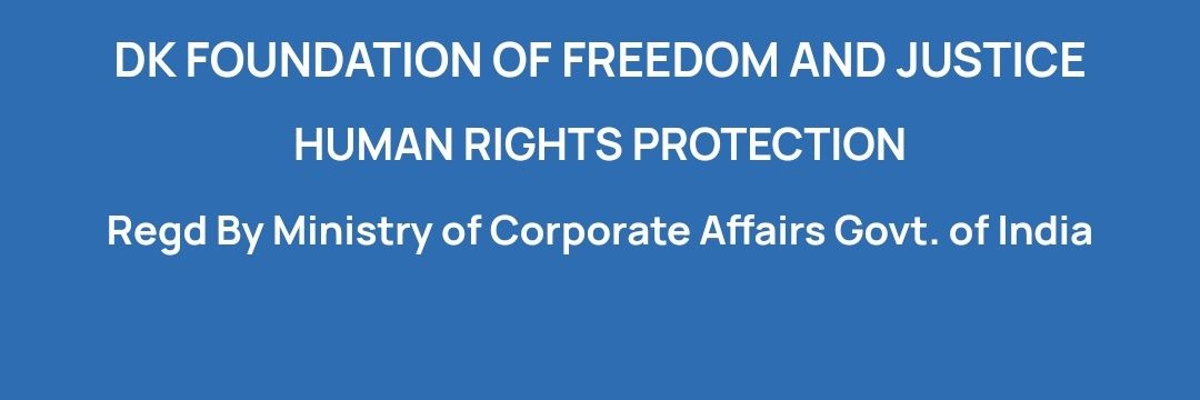Dk foundation of freedom and justice banner
